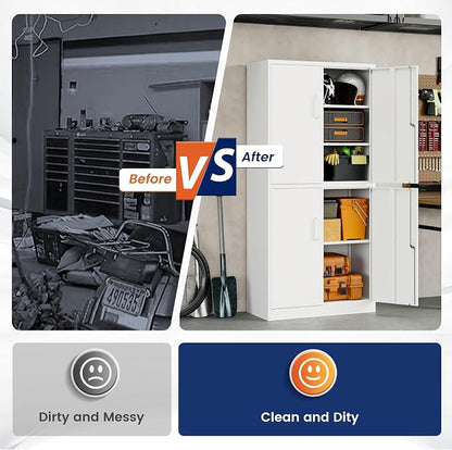 Yizosh Metal Storage Locking Cabinet - Image 8