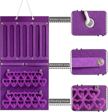 Storage Holder Display Board Felt Wall Hanging Jewelry Organizer - Image 4