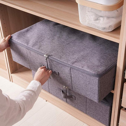 Folding Fabric Rigid Under Bed Closet Storage Bins - Image 5