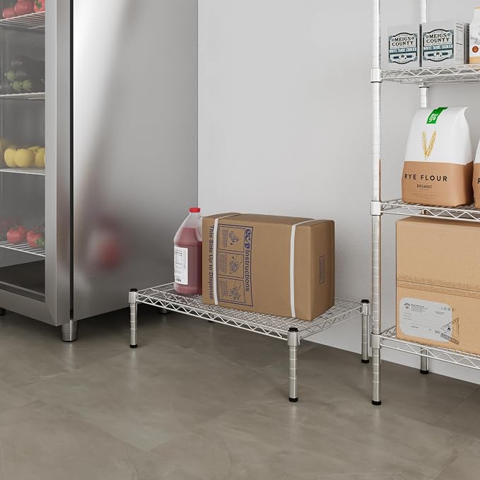 18" Deep x 30" Wide x 8" Height 1-Tier Wire Shelving Kit | NSF Commercial - Image 6