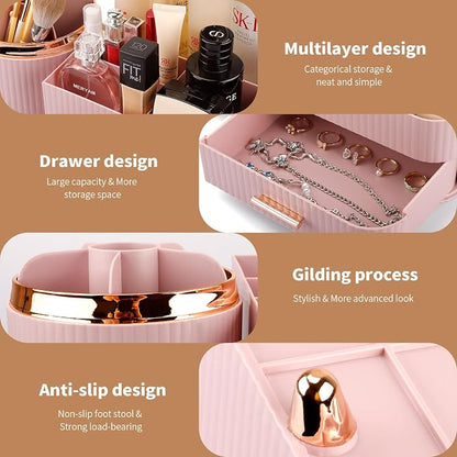 Makeup Organizer for Vanity, Cosmetic Display Case - Image 5