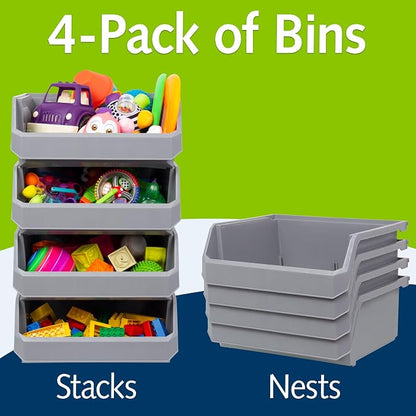 Plastic Containers for Organizing and Storage Bins for Closet, Garage or Pantry - Image 4