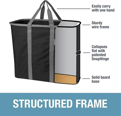 CleverMade Collapsible Laundry Caddy – Foldable Laundry Hamper & Tote, XXL 64L - Image 6