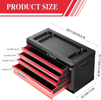 LARBANKE Portable 4-Drawer Tool Box - Image 3