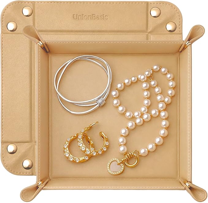 UnionBasic Small Jewelry Tray for Rings Watches Earrings, Entryway Catchall by UnionBasic
