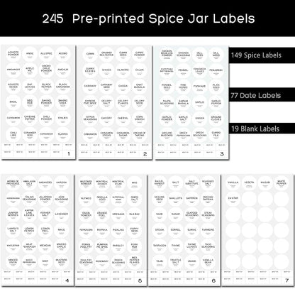 245 Spice Jar Labels - Image 4