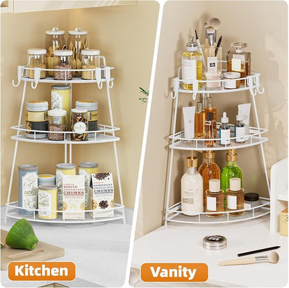 VITVITI 3 Tier Corner Bathroom Counter Organizer, Metal Bathroom Countertop - Image 5