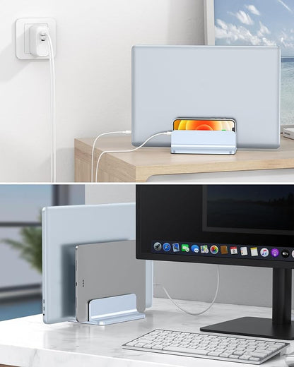 OMOTON Vertical Laptop Stand, Desktop Aluminum Mac Book Stand - Image 7