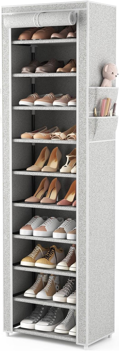VTRIN Vertical Narrow Shoe Rack Organizer Tall Shoe Rack by VTRIN