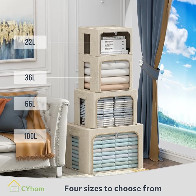 CYhom 3Pack Foldable Storage Bins - Image 3