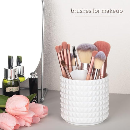 Anyoifax Makeup Brush Holder Organizer 360°Rotating Make Up Brushes Container - Image 2