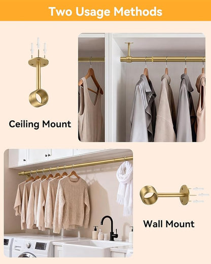 Supforce Ceiling Mounted Closet Rods - Image 3