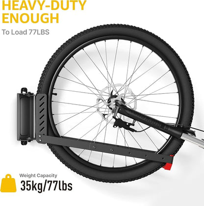 monTEK Swivel Bike Wall Mount, No Heavy Lifting Required Bike Wall Mount - Image 7