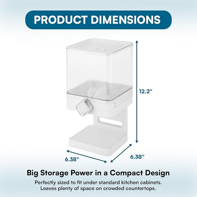 Zevro Compact Dry Food Dispenser, Single Control - Image 11