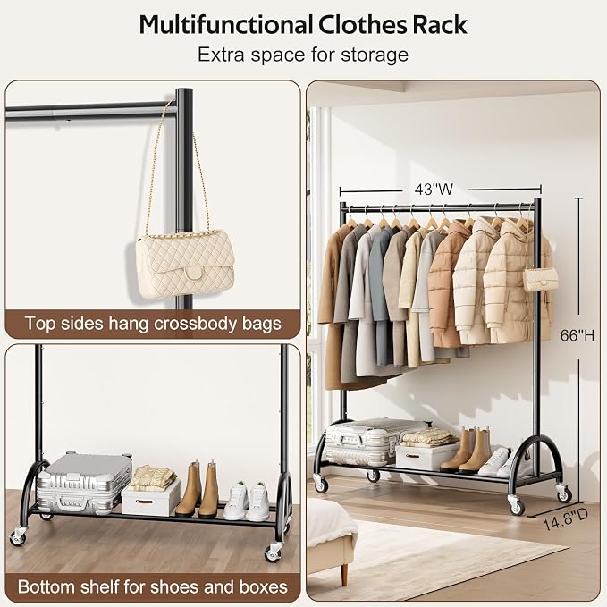 MISSLO Heavy Duty Clothing Rack - Image 5