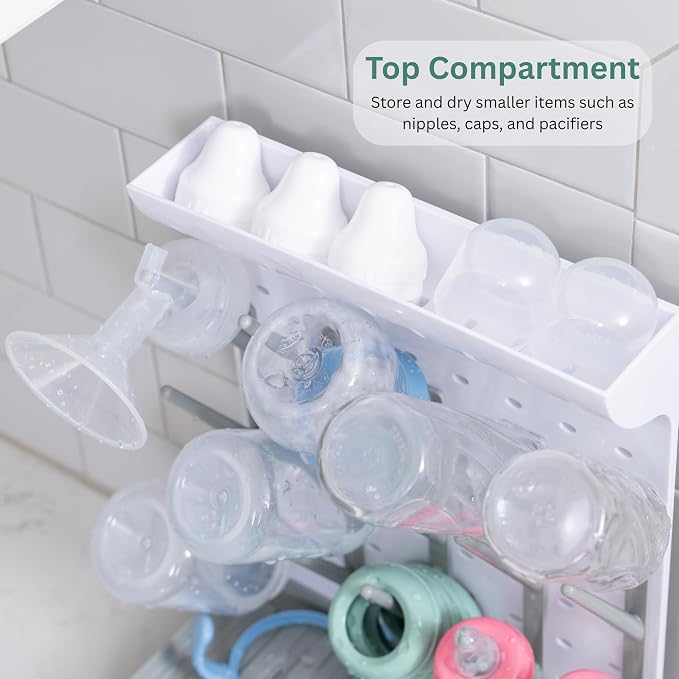Baby Bottle Drying Rack – Large Vertical Bottle Dryer - Image 6