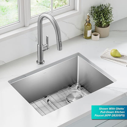 Kraus KHU111-25 Standart PRO 16 Gauge Undermount Single Bowl Stainless Steel - Image 3