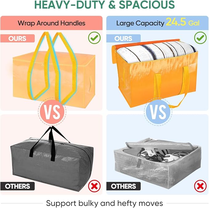 BALEINE 2-Pack Oversized Moving Bags - Image 4