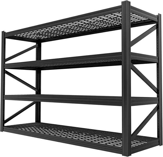 8000 LBS Heavy Duty Garage Shelving, Adjustable Steel Shelving Unit Holds 2000 by LIJIUHOME