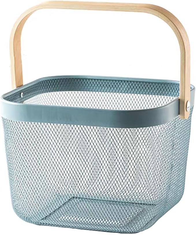 AJIODA Metal Mesh Wire Basket, Small Steel Basket by AJIODA