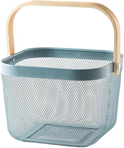 AJIODA Metal Mesh Wire Basket, Small Steel Basket by AJIODA