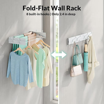 BAKON Wall Mounted Foldable Clothes Drying Rack - Image 6