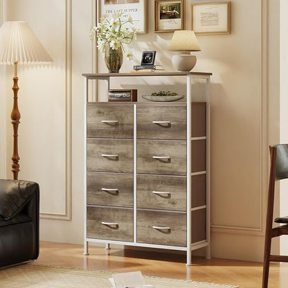 DUMOS 8 Drawers Fabric Dresser - Image 8