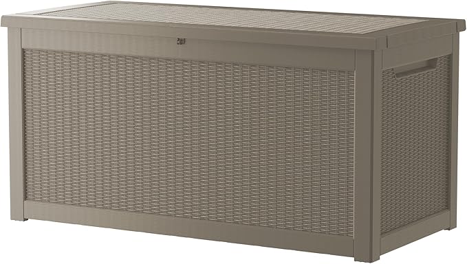 320 Gallon Outdoor Storage Box Waterproof Lockable Resin Deck Box Large by Decksplore%E2%80%94BuiltforOutdoor