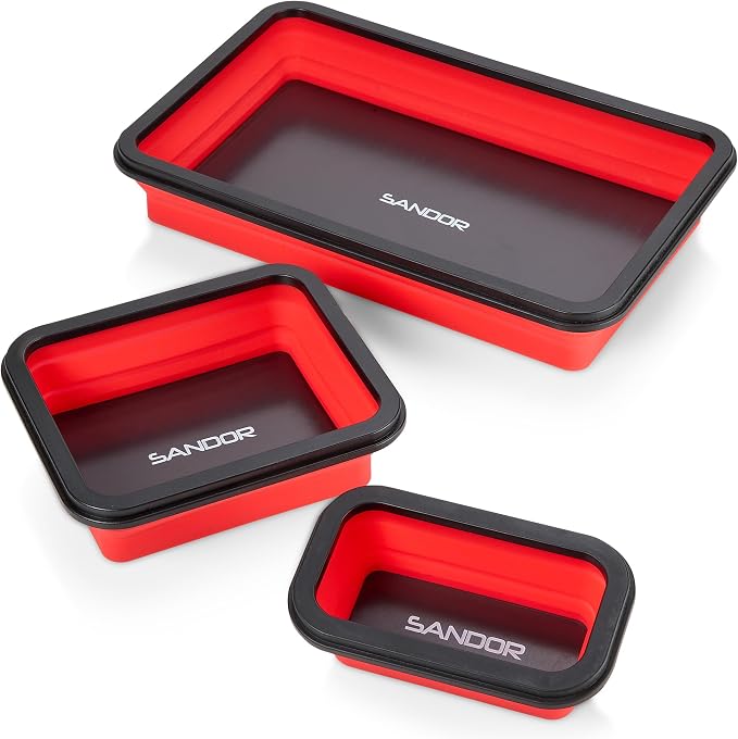 Collapsible Magnetic Parts Tray Set by SANDOR