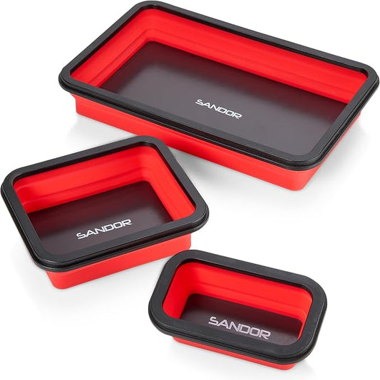 Collapsible Magnetic Parts Tray Set by SANDOR