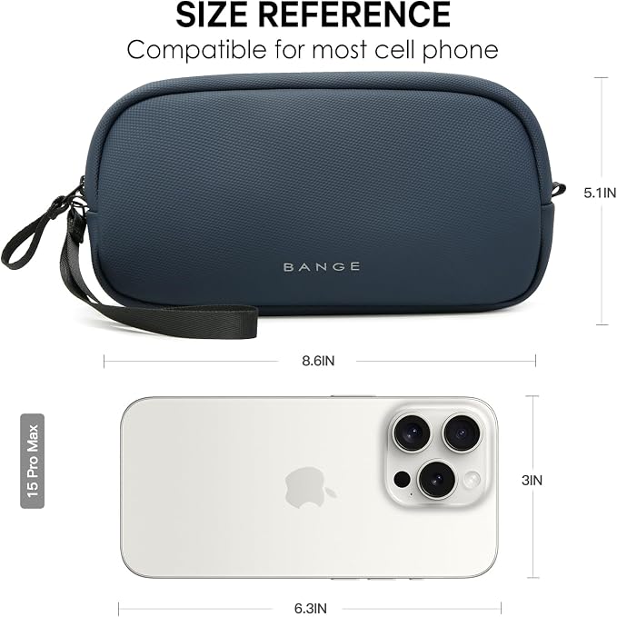BANGE Cable Organizer Travel Case, Tech Pouch - Image 5