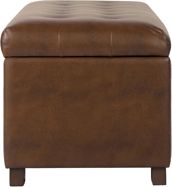 HomePop 46" Tufted Storage Bench - Image 8