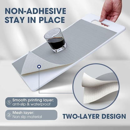 Drawer and Shelf Liner, Non-Slip Kitchen Cabinet Liners Non-Adhesive Thick - Image 2