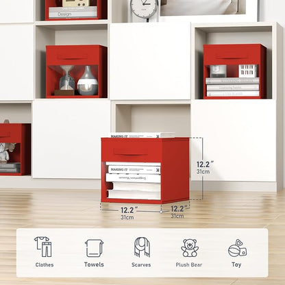 DIMJ Cube Bins, 12.2-Inch Storage Bins Cubes - Image 2