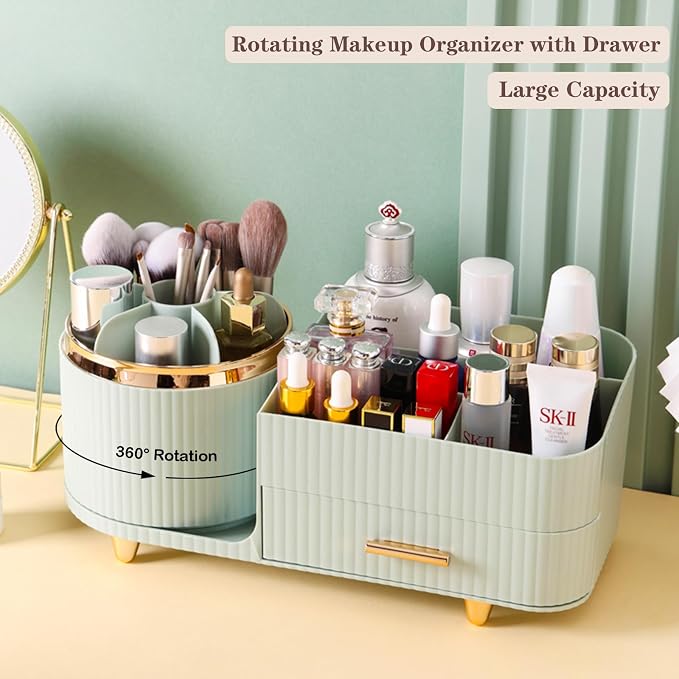 Rotating Makeup Organizer for Vanity - Image 5