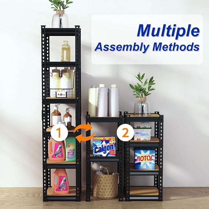 Karl home 6-Tier Metal Shelving Unit, Heavy Duty Shelf Organizer & Storage Rack - Image 6