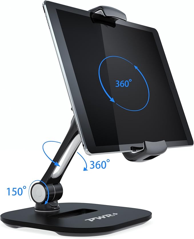 Tablet Stands and Holders Adjustable: Tablet Cell Phone Holder 360 Degree - Image 2