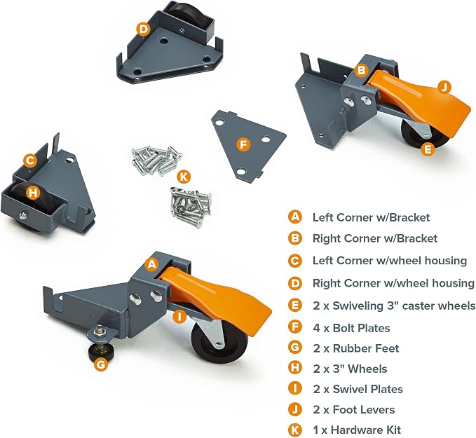Bora Portamate Mobile Base Kit PM-1100 - Image 2