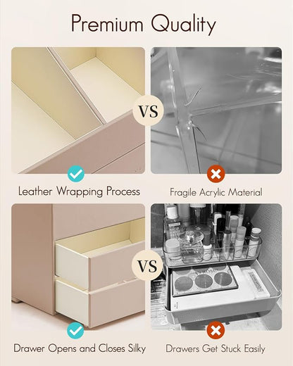 Vlando Makeup Organizer for Vanity, Large Capacity Countertop Organizer - Image 5