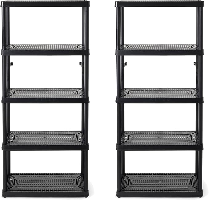 Gracious Living 5 Shelf Fixed Height Ventilated Medium Duty Storage Unit by GraciousLiving