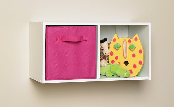 ClosetMaid Cubeicals 2 Cube Storage Shelf Organizer Bookshelf, Stackable or - Image 4