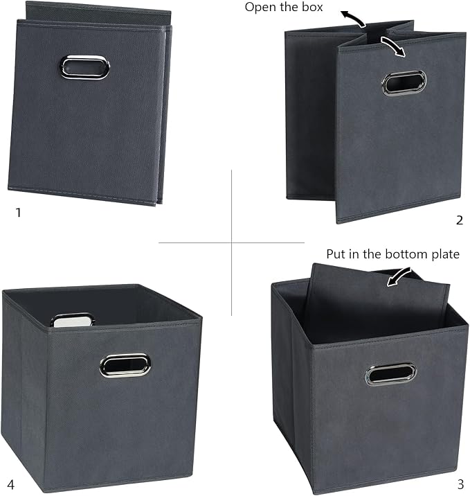 Fabric Cloth Storage Bins, Fabric Cube Organizer - Image 6