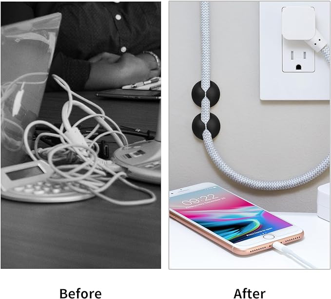 Flezoo Cord Holder Cable Holder, Desk or Mouse - Image 5