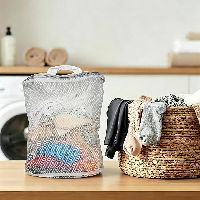 5Pcs Mesh Hanging Laundry Bags for Washing Machine, 15 X 12 inch Wash Bag for - Image 6