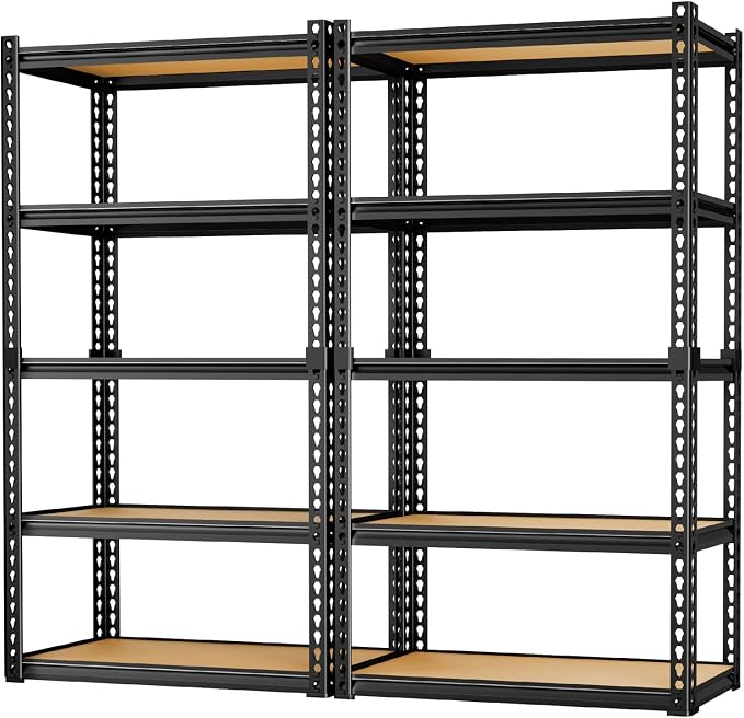 LEVELEVE 5-Tier Heavy Duty Storage Shelving Unit, 2020 lbs Capacity, Adjustable by Enjoyyourlife