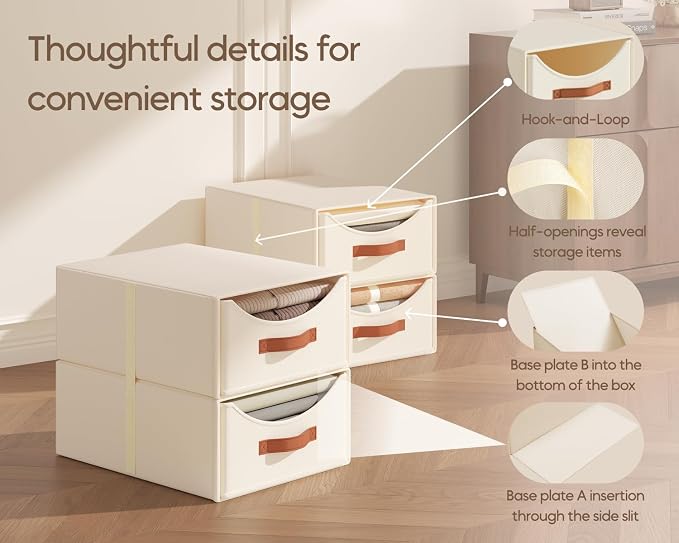 Homsorout Stackable Storage Drawers - Image 7