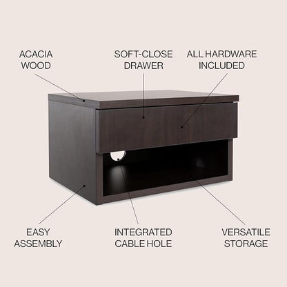 JONATHAN Y NST2002B Ettore 15.71" Mid-Century Modern Floating Wall Mounted - Image 4