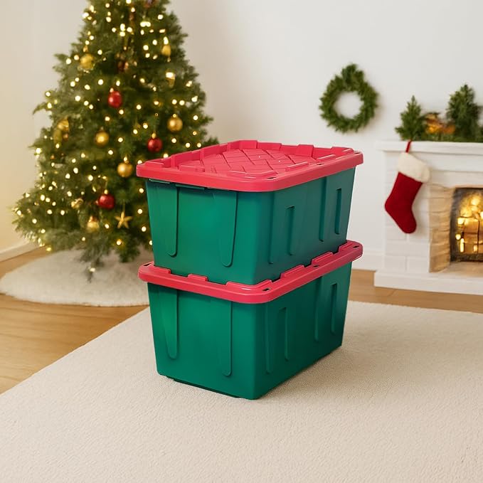 HOMZ 2-Pack Durabilt, Heavy Duty Plastic Storage Bins - Image 8