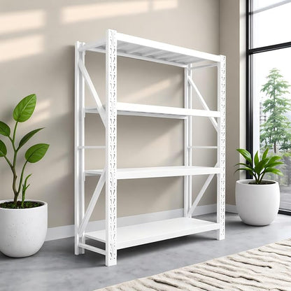 Heavy Duty Warehouse Shelving 4-Tier Industrial Steel Storage Shelves, 2600LB by Unknown