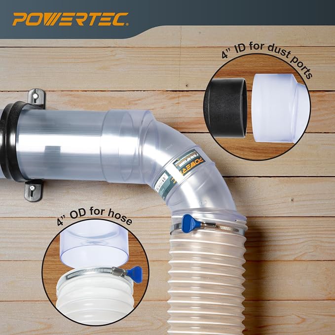 POWERTEC 70365V 4 Inch ID/OD 90 Degree Elbow - Image 5